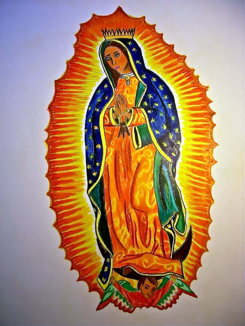 Virgende Guadalupe Artwork Wallpaper