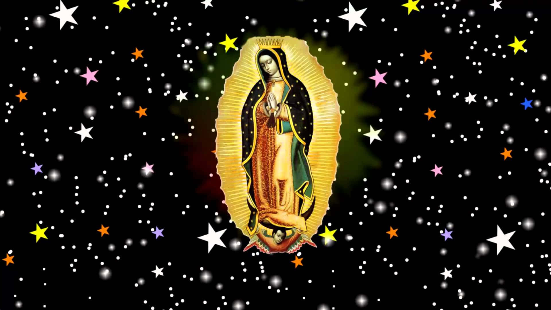 Virgende Guadalupe Celestial Backdrop.jpg Wallpaper