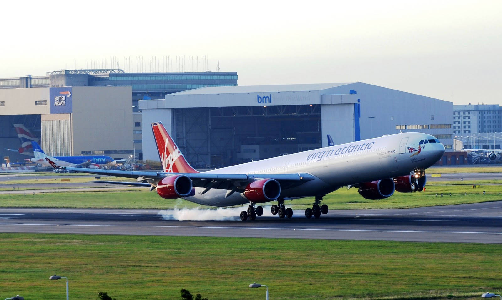 Virgin Atlantic Aviation Boarding Flyvning Tapet: Wallpaper