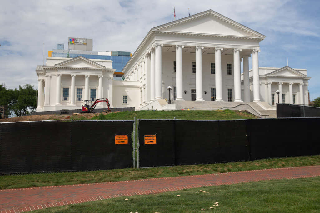 Virginia State Capitol During Renovation Wallpaper