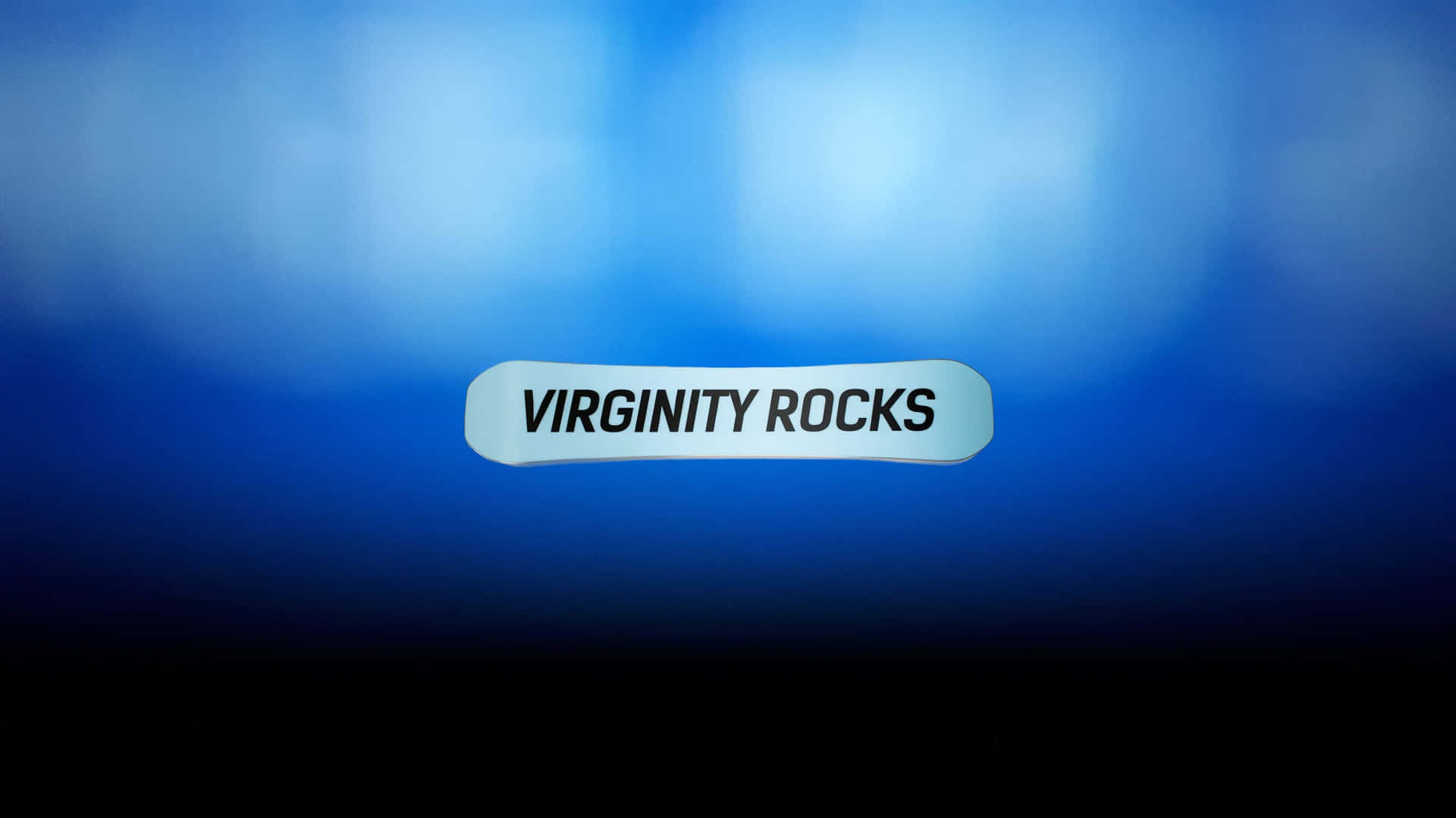 Virginity Rocks Blue Background Wallpaper