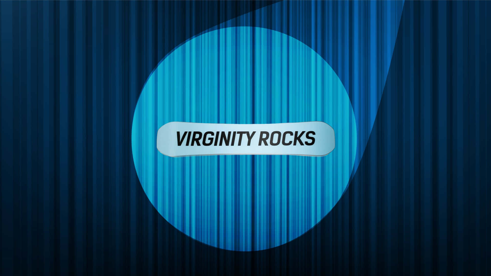 Virginity Rocks Blue Background Wallpaper