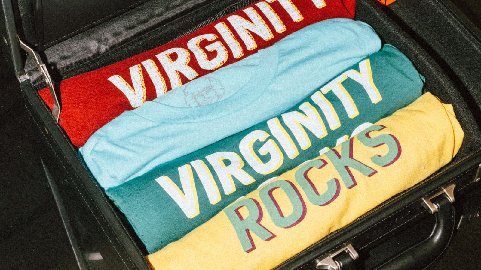 Virginity Rocks T Shirtsin Suitcase Wallpaper