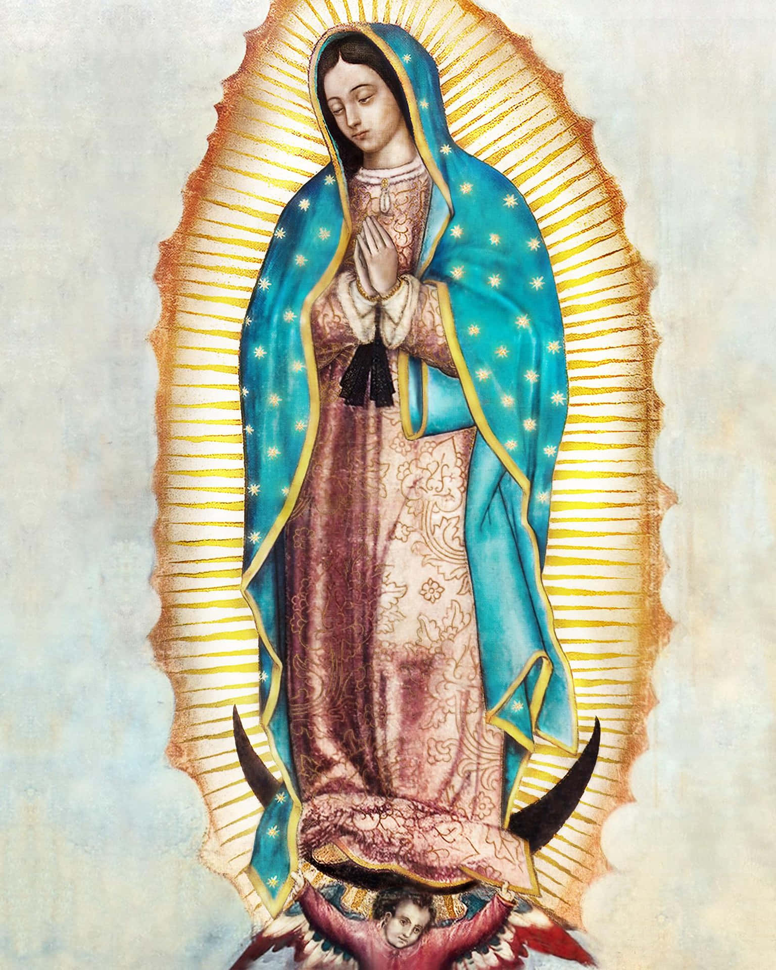 Virginof Guadalupe Iconic Image Wallpaper