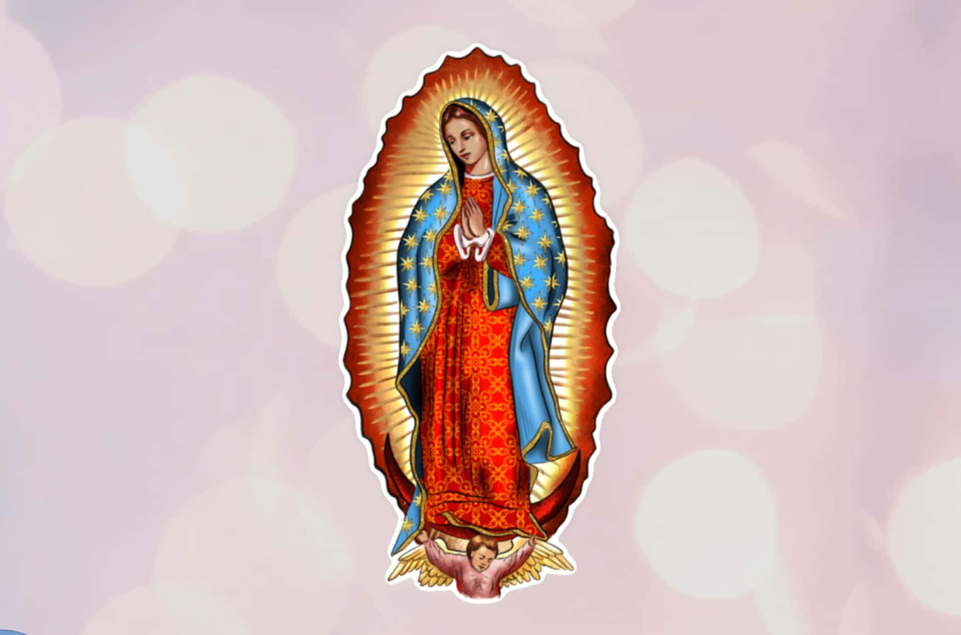 Virginof Guadalupe Illustration Wallpaper