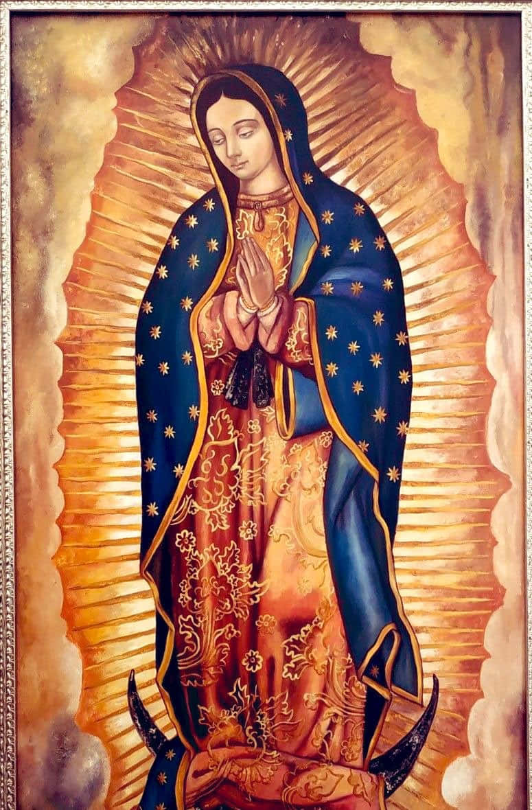 Virginof Guadalupe Painting Wallpaper