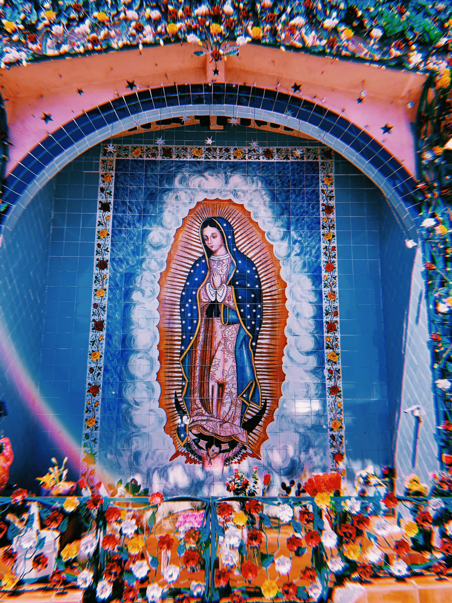 Virginof Guadalupe Shrine Mexico Wallpaper