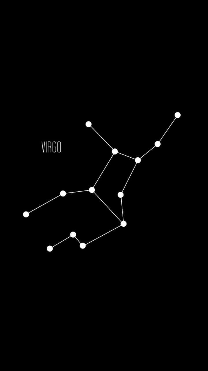 A Black Background With The Zodiac Sign Of Victor Wallpaper