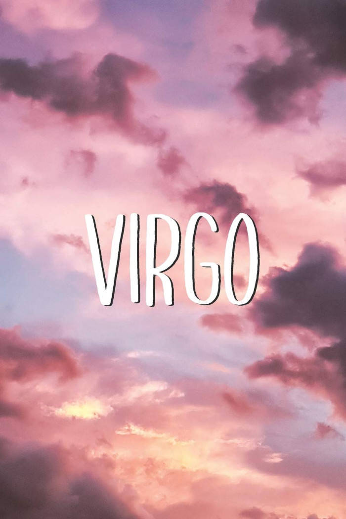 Virgo Pink Sunset Sky Wallpaper