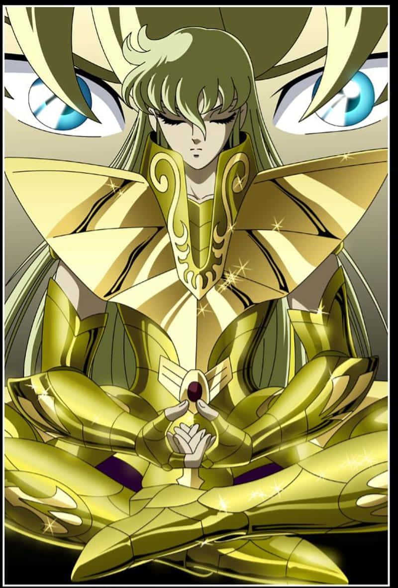 Virgo_ Shaka_ Saint_ Seiya_ Personnage D'anime Fond d'écran