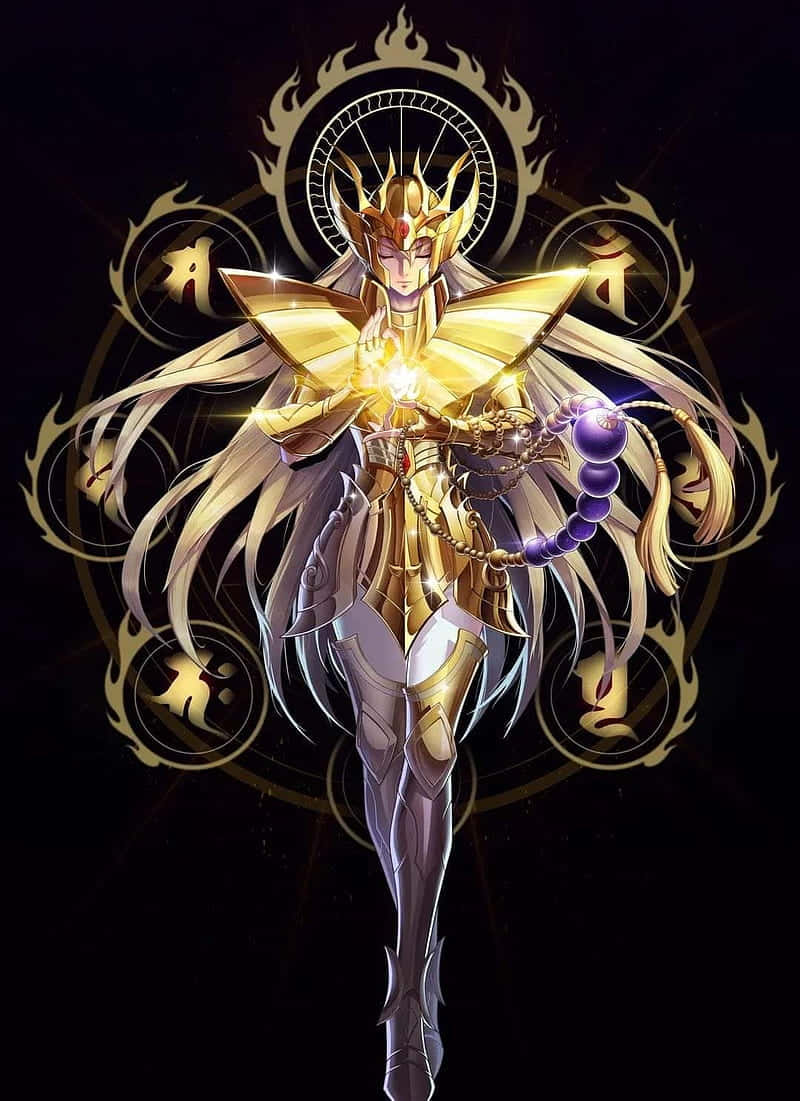 Virgo_ Shaka_ Saint_ Seiya_ Artwork Fond d'écran