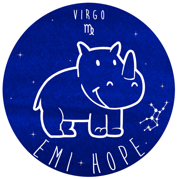 Virgo Zodiac Hippo Illustration PNG