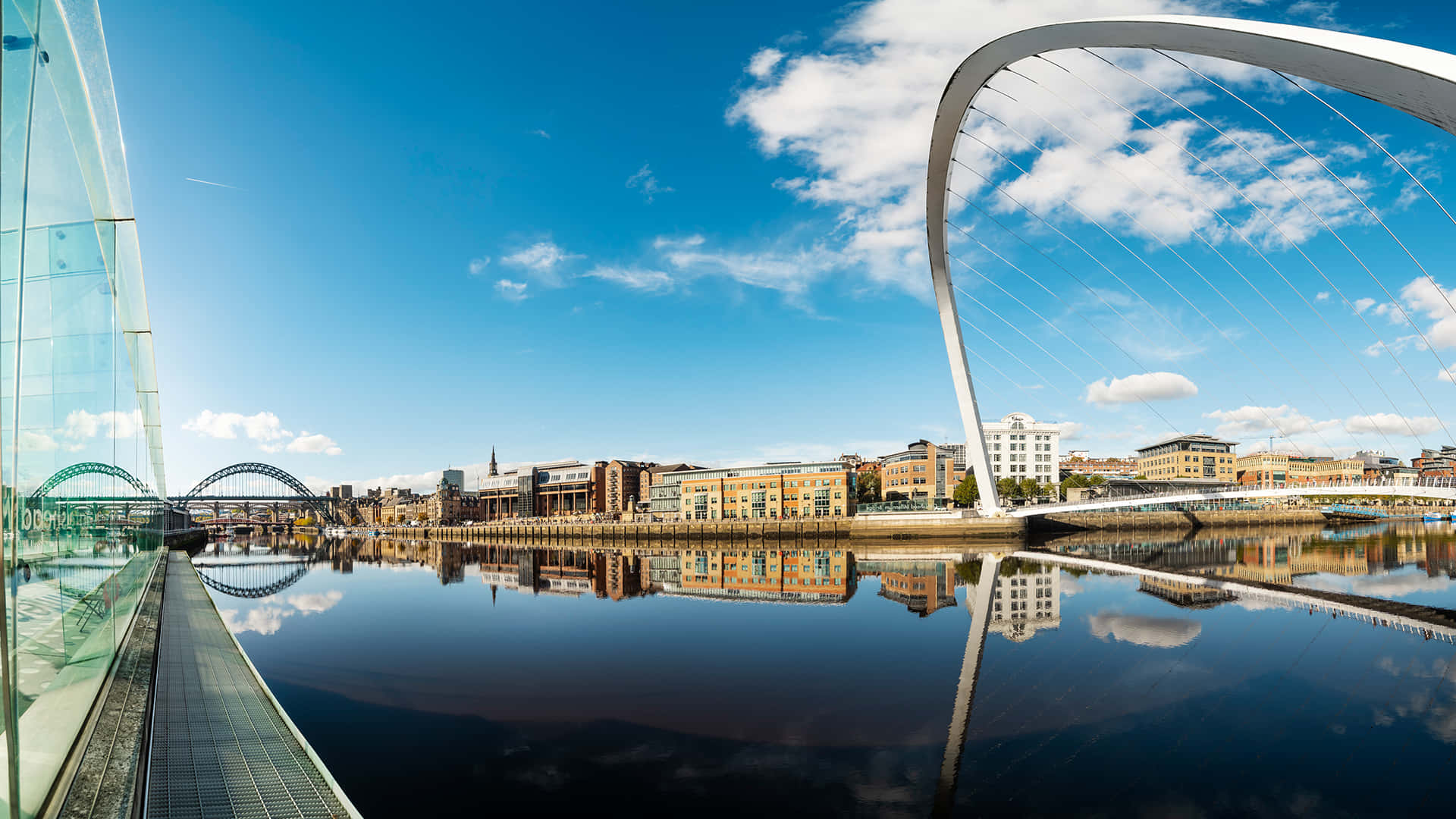 Gateshead Millenium Bridge Virtual Zoom Background