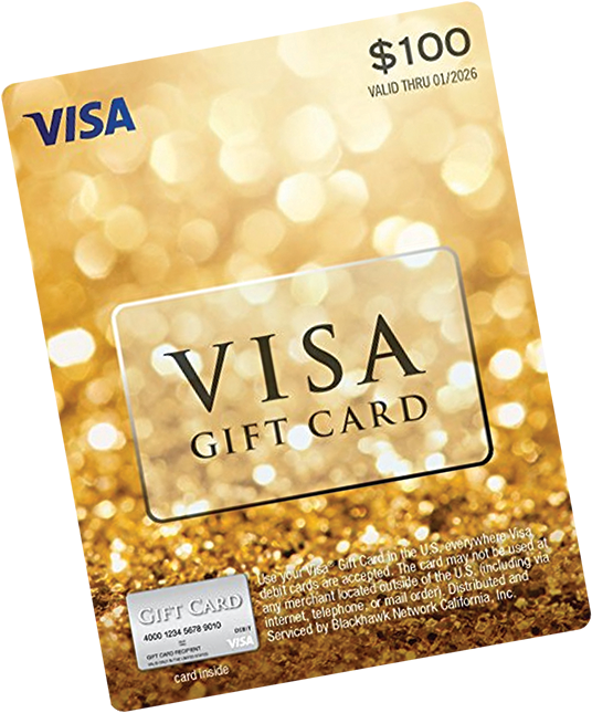 Download Visa Gift Card100 Dollars | Wallpapers.com