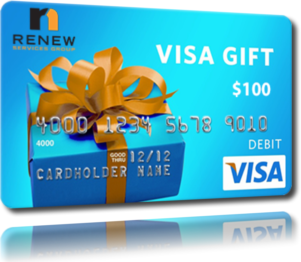 Visa Gift Card100 Dollars PNG