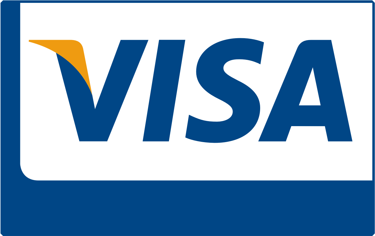 Visa Logo Blueand White Background PNG