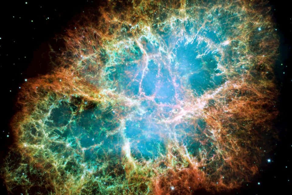 Detalhesvisíveis Da Nebulosa Do Caranguejo. Papel de Parede