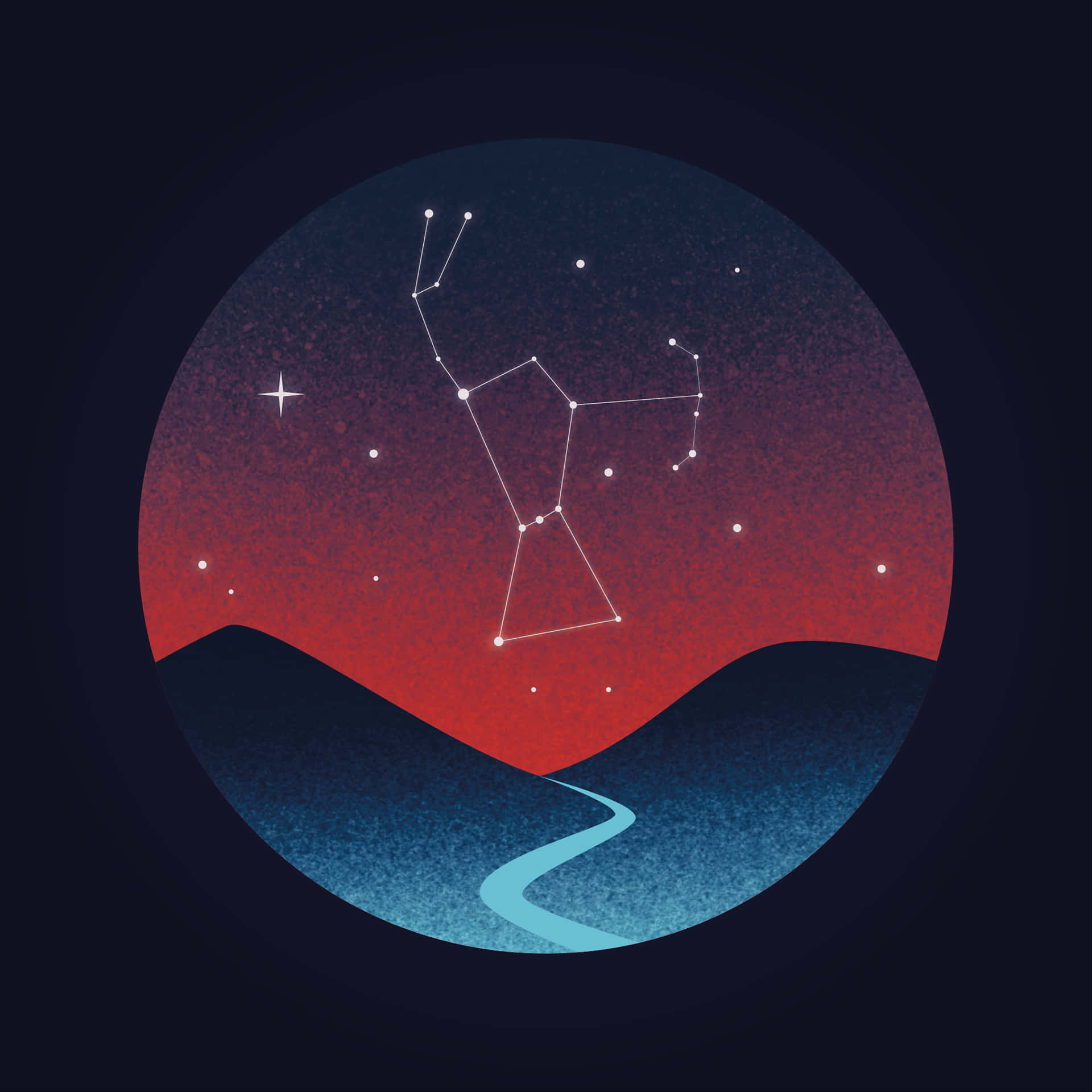 Visible Orion Constellation Wallpaper