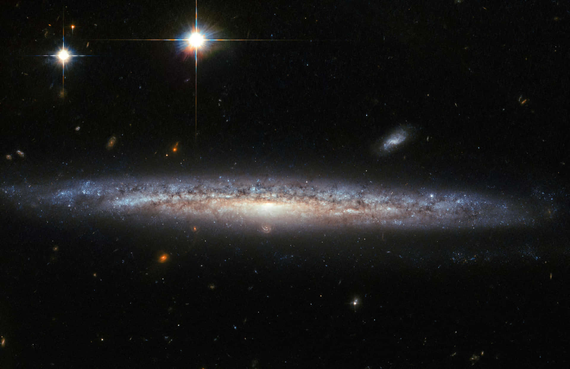 Galáxiavisível De Lado Papel de Parede