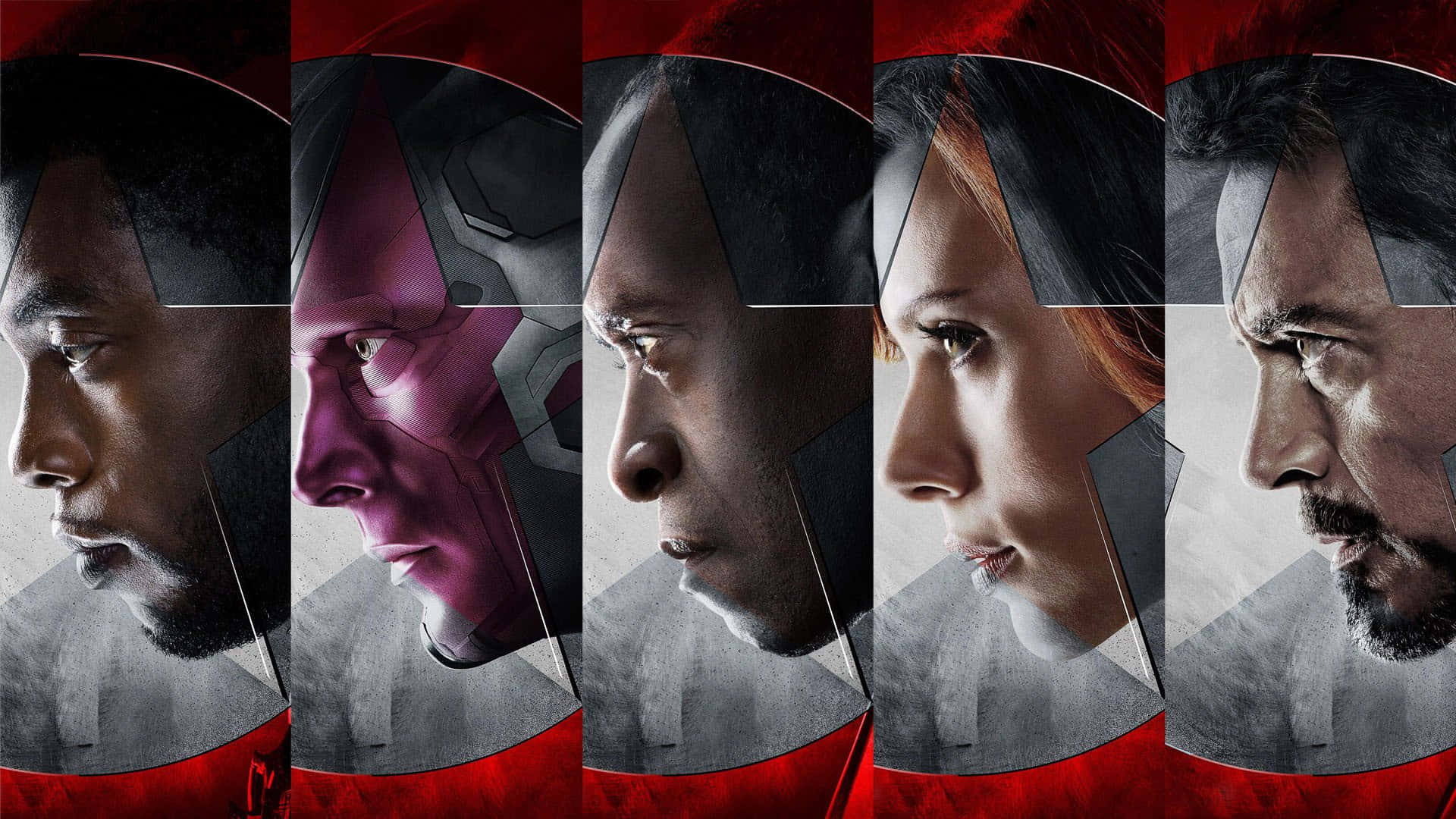 "Vision and the Avengers united against evil forces." Wallpaper