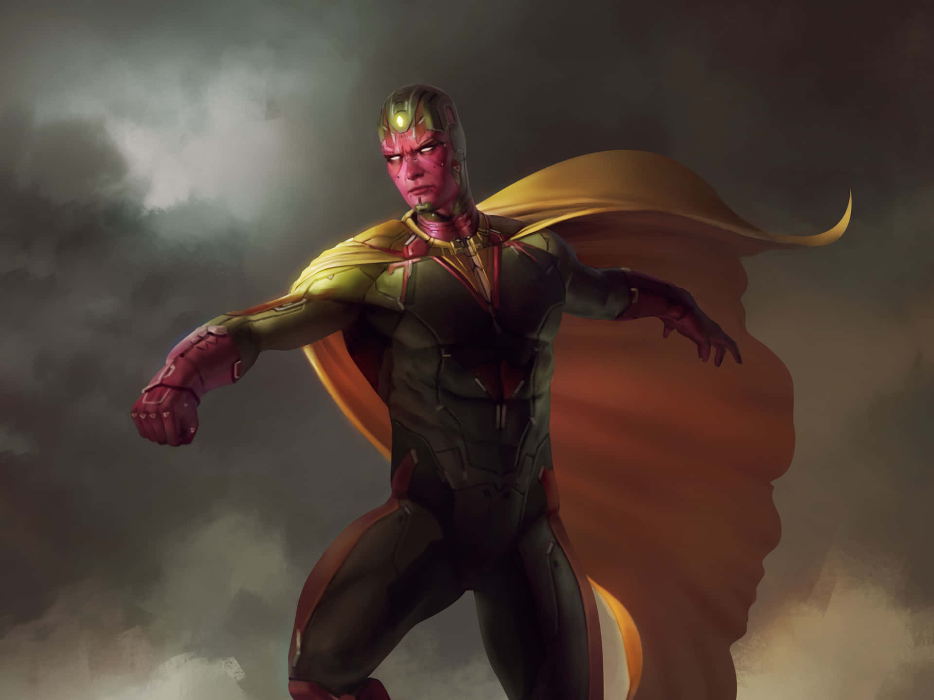 Vision, the Synthezoid Avenger Wallpaper