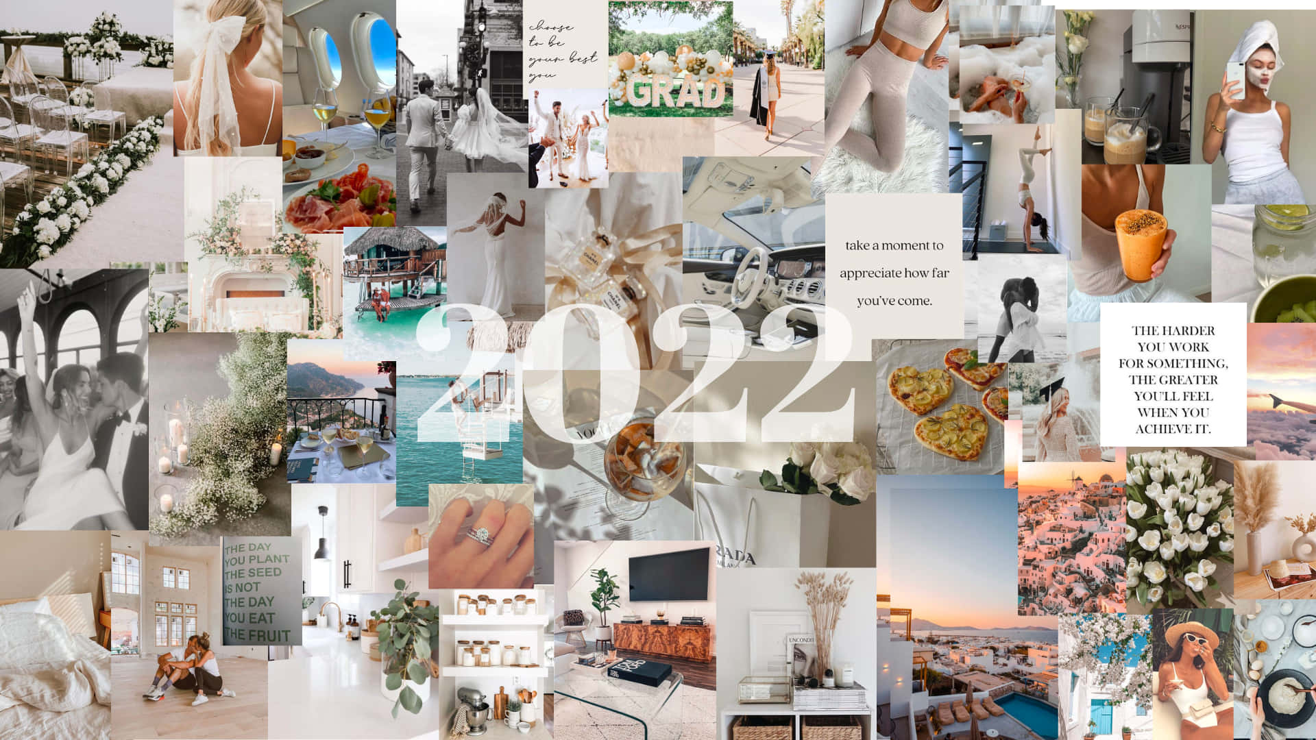 A Collage Of Photos With The Words 2020 Wallpaper