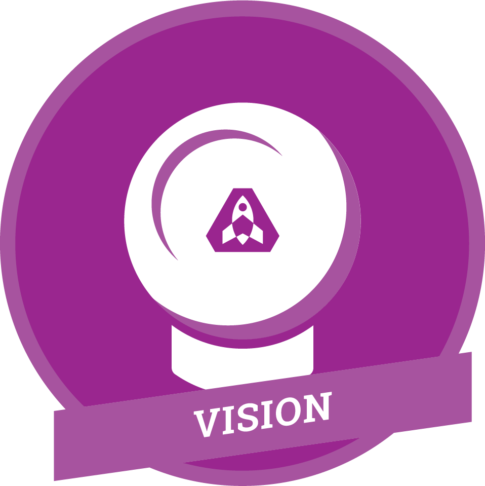 Vision Emblem Purple Background PNG