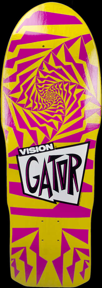 Vision Gator Skateboard Deck Graphic PNG