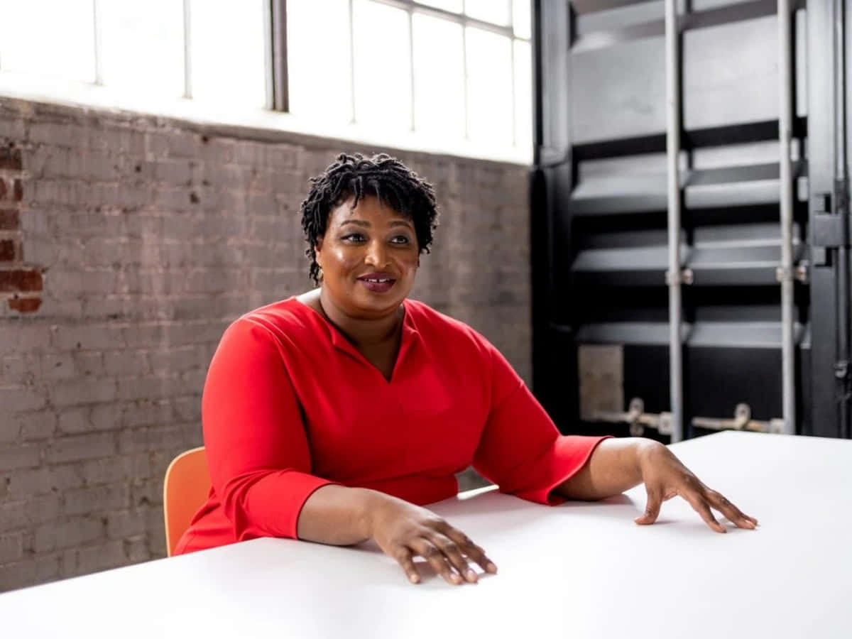 Visionary Leader - Stacey Abrams Wallpaper