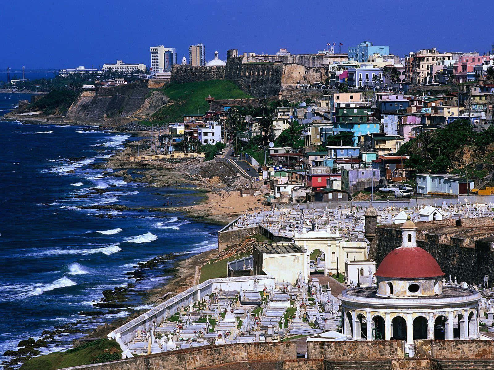 Vistamozzafiato Del Forte El Morro Nell'antica San Juan, Puerto Rico.