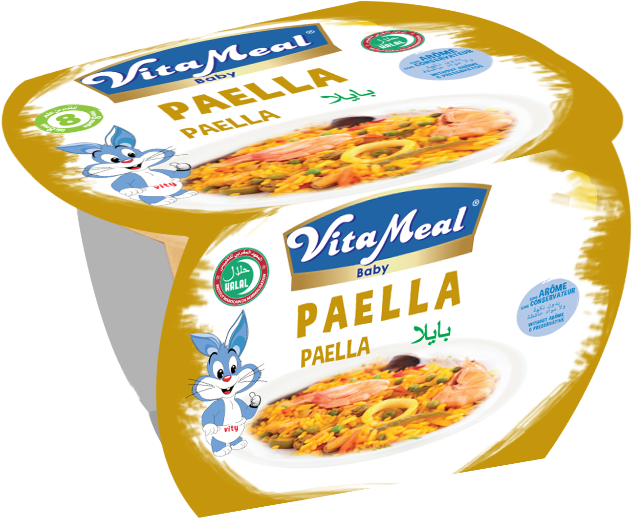 Vita Meal Baby Paella Product Packaging PNG