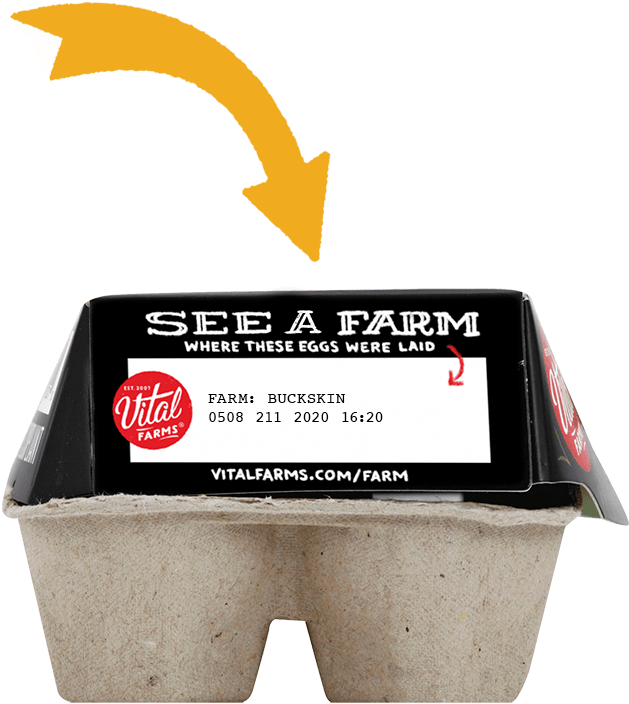 Vital Farms Egg Carton Traceability PNG