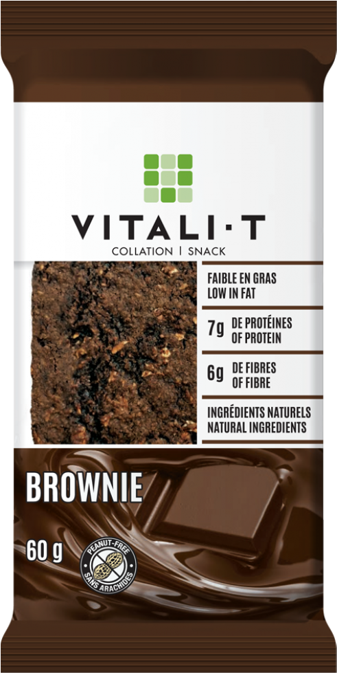 Vitali T Protein Brownie Packaging PNG