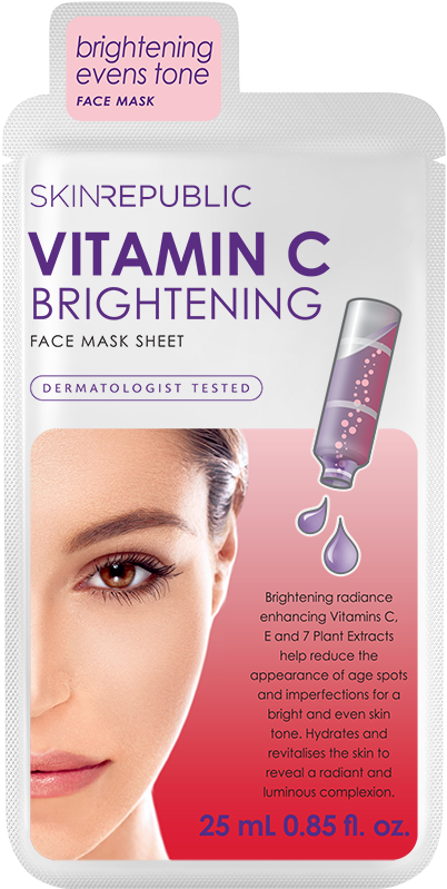 Vitamin C Brightening Face Mask Packaging PNG