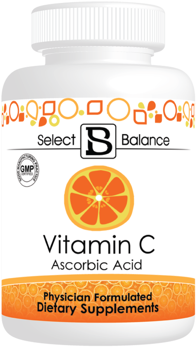 Vitamin C Supplement Bottle PNG