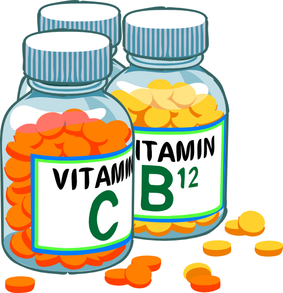 Vitamin Cand B12 Bottles PNG