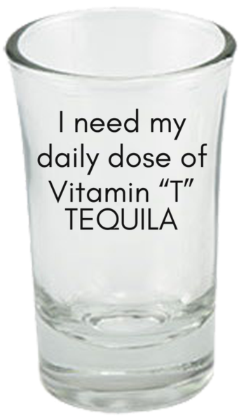 Vitamin T Tequila Glass PNG