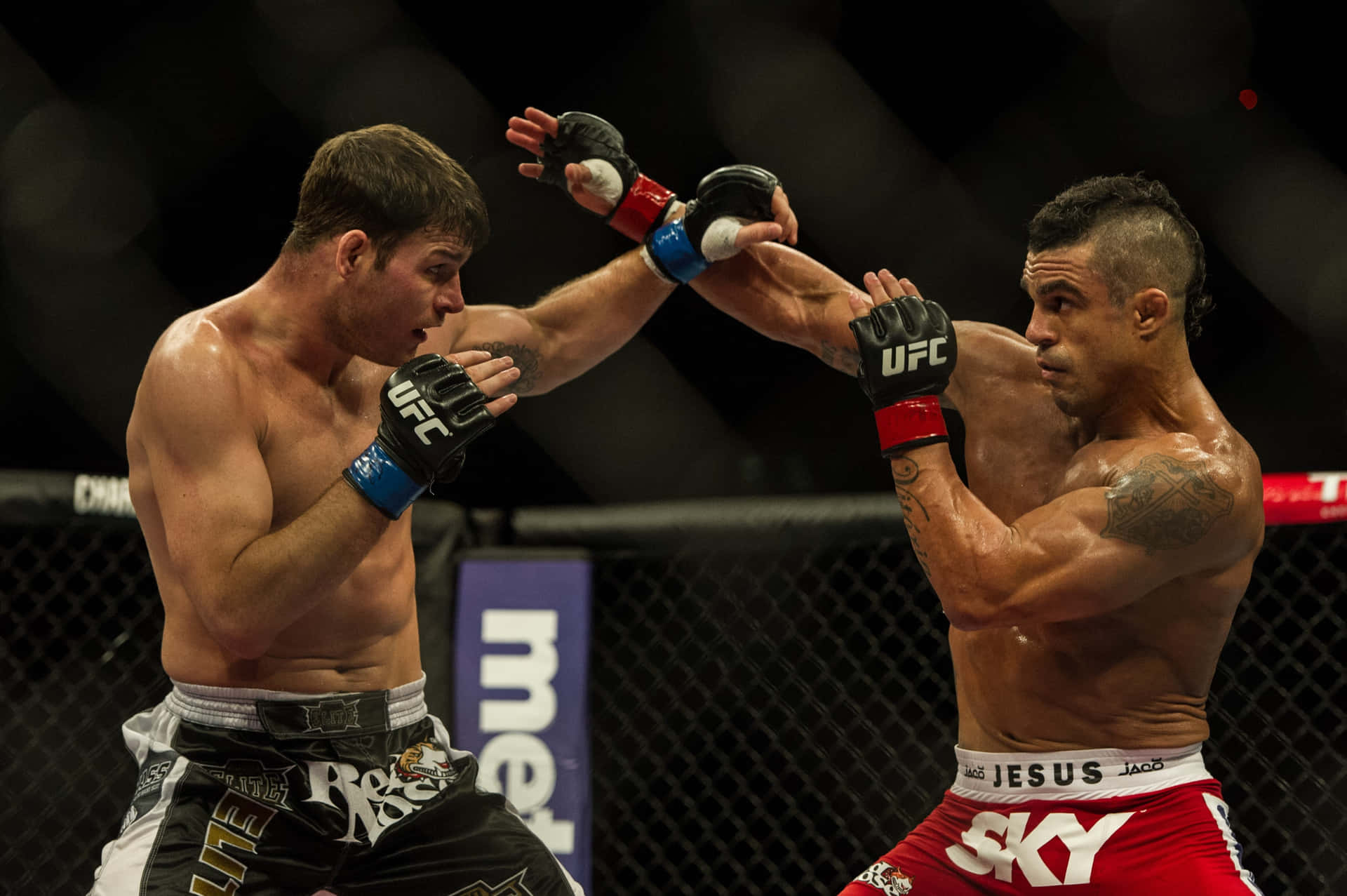 Vitor Belfort Middleweight Fight With Michael Bisping Wallpaper