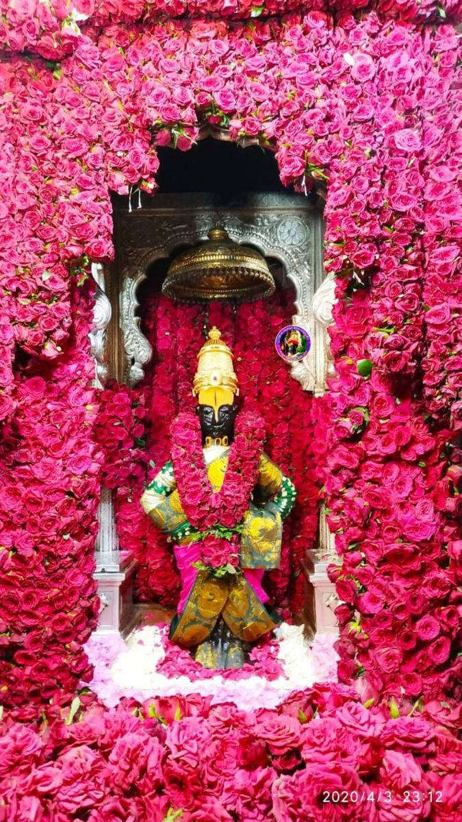 Vitthal Chantry Full Of Pink Flowers