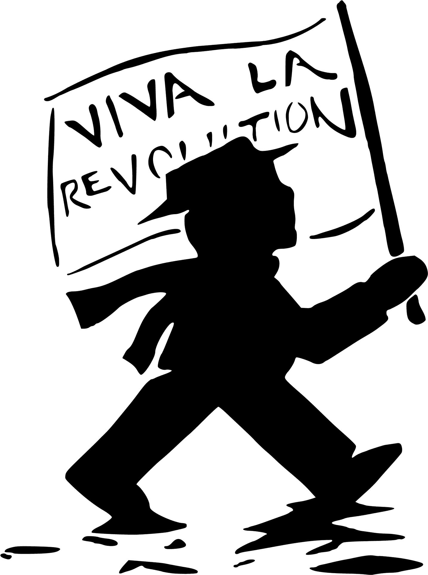 Viva La Revolution Silhouette PNG
