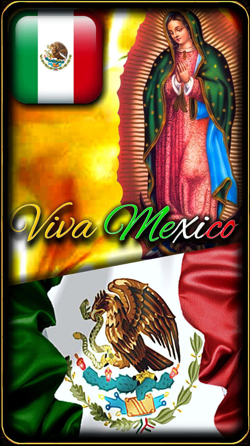 Celebrate Mexican culture and independence with "¡Viva Mexico!" Wallpaper