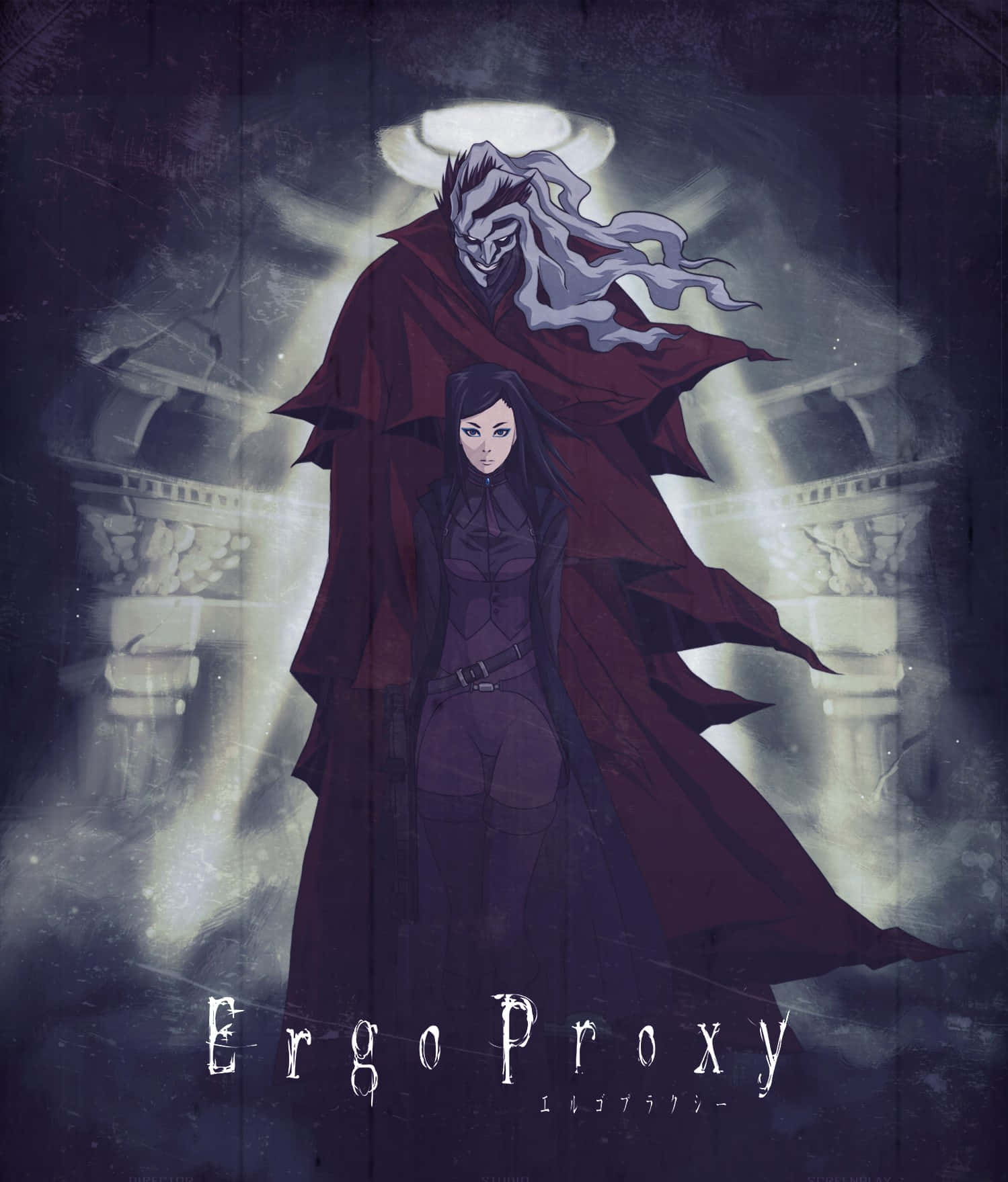 Vivacious Pino From Ergo Proxy In A Scenic Snow Backdrop Wallpaper