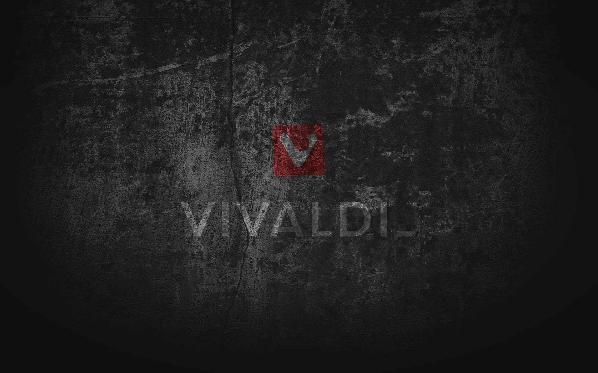 Vivaldi Browser Grunge Wall Wallpaper