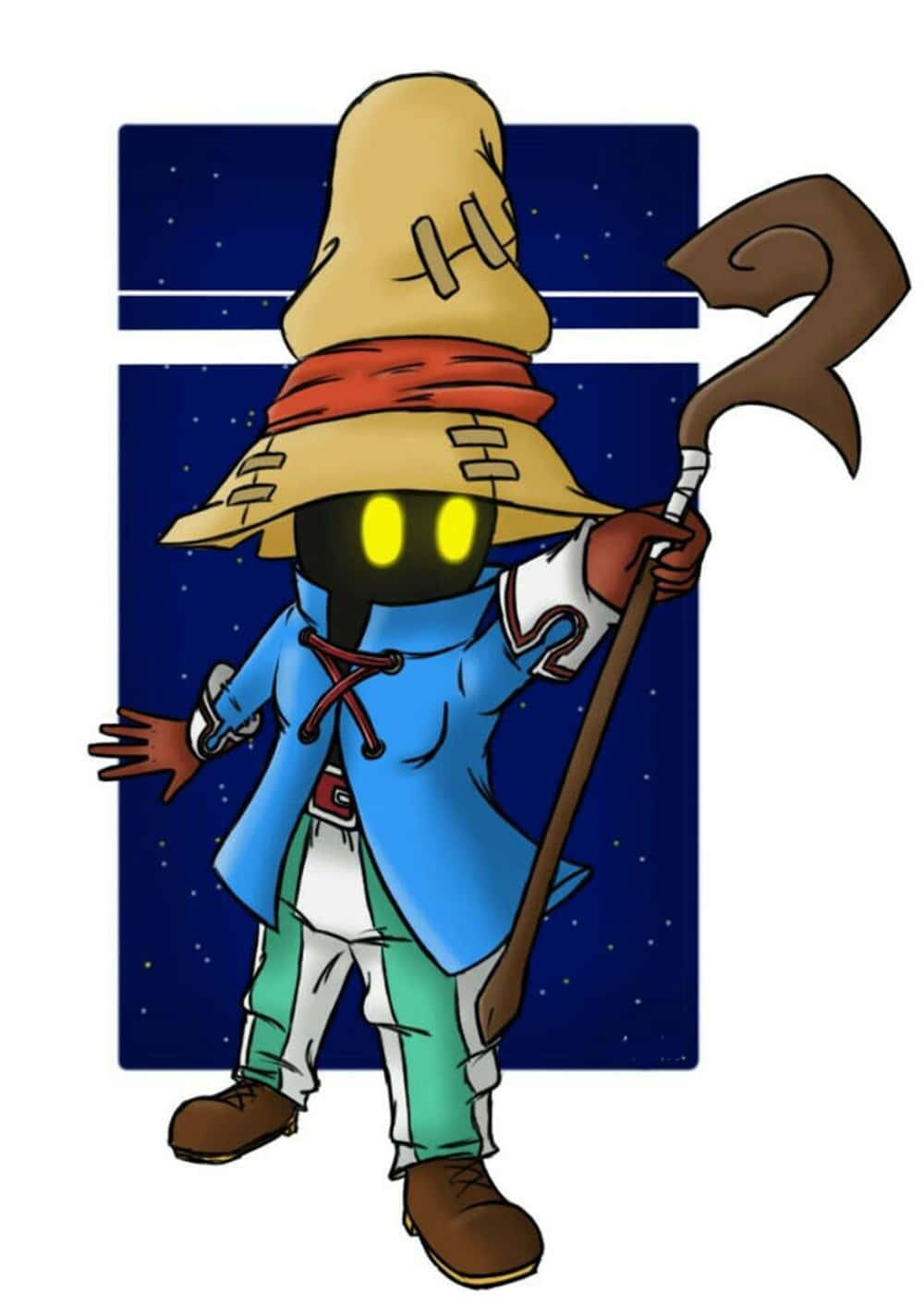 Vivi Ornitier Outstanding With His Magical Staff Wallpaper