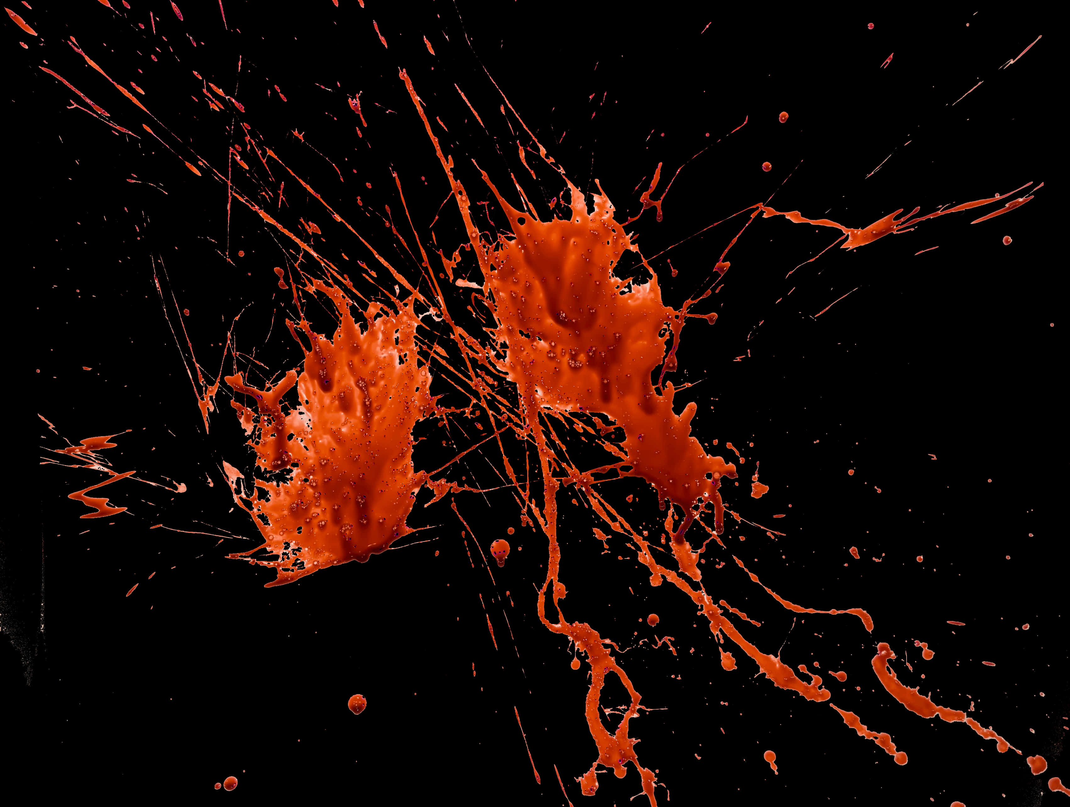 Vivid Blood Splatteron Black PNG