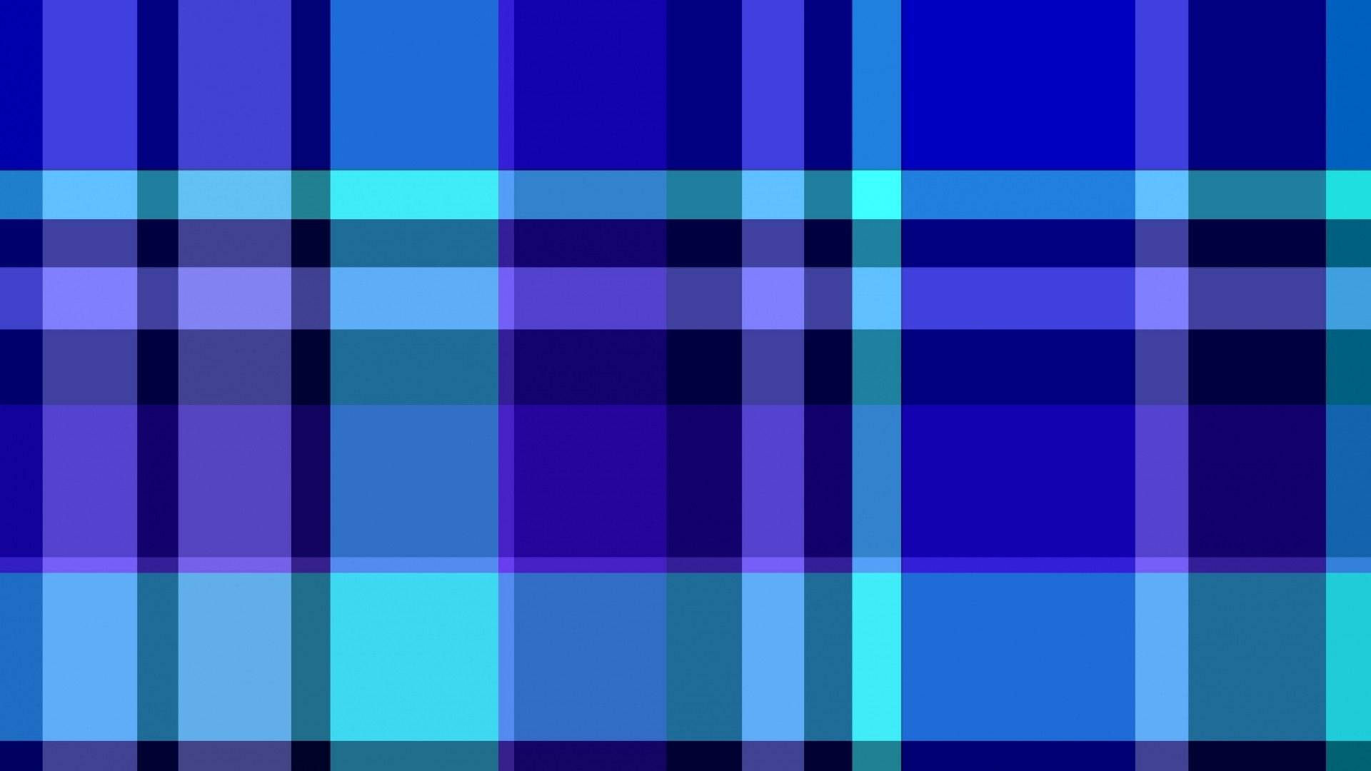 Vivid Blue Checkered Wallpaper