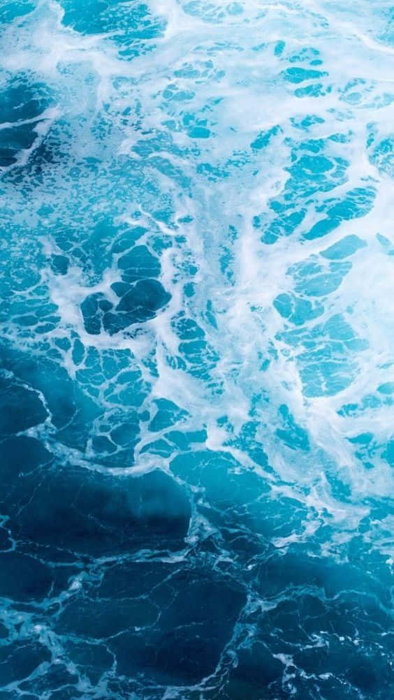 Vivid Blue Ocean Waves Texture4 K U H D Wallpaper