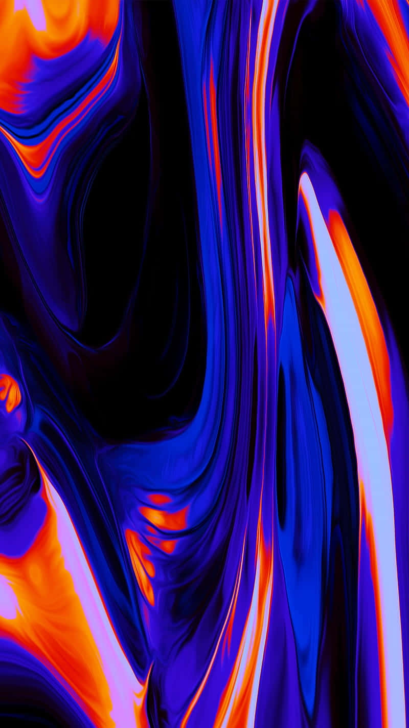 Vivid_ Blue_ Orange_ Abstract_ Art.jpg Wallpaper