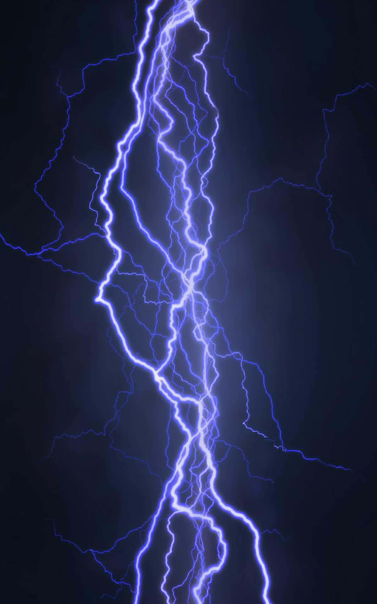 Vivid Electric Lightning Bolts Wallpaper