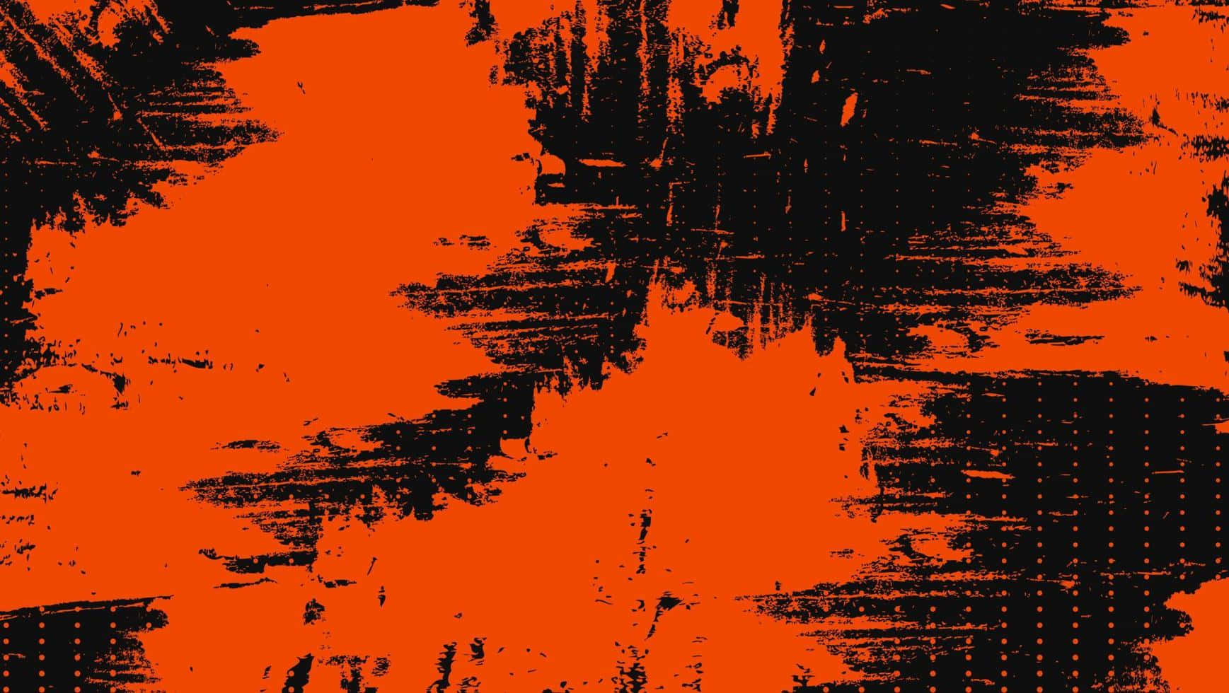 Vivid_ Orange_ Black_ Abstract_ Art.jpg Wallpaper